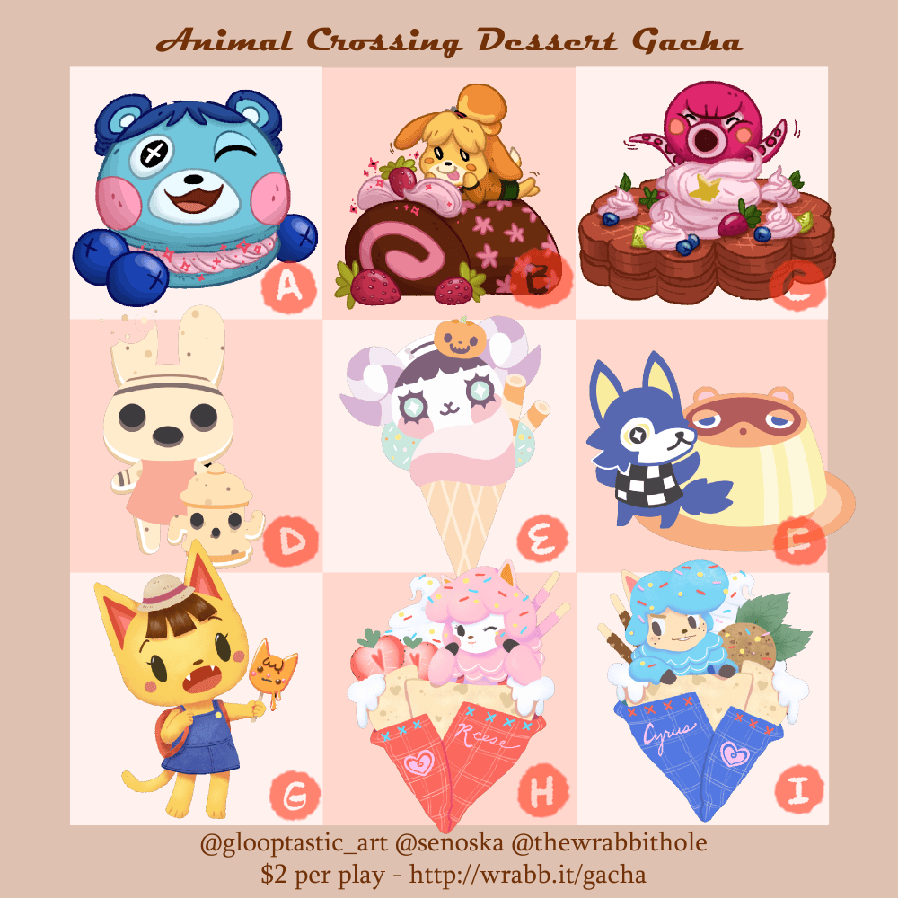 2. Animal Crossing x Dessert