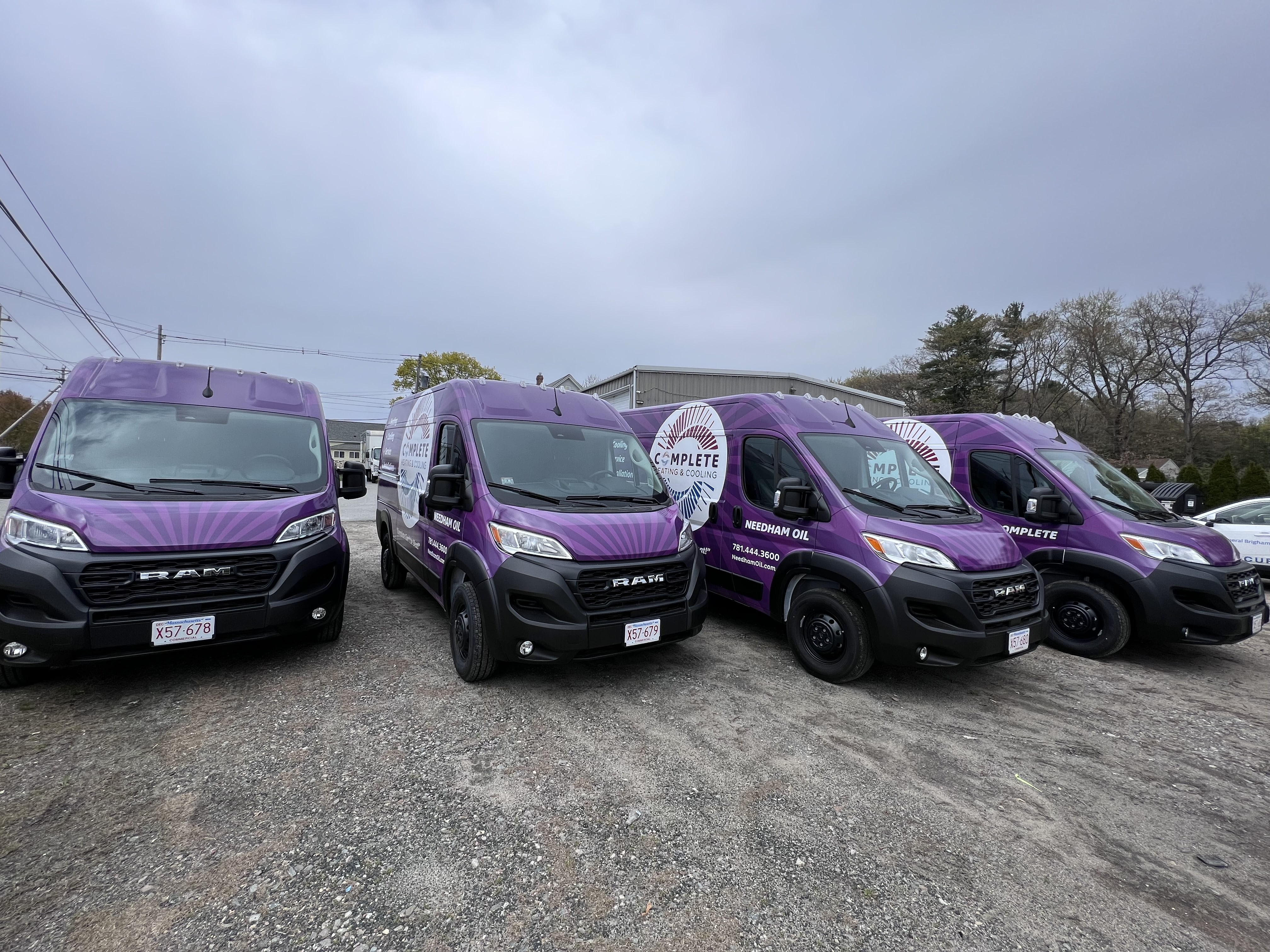 full commercial fleet van wrap HVAC