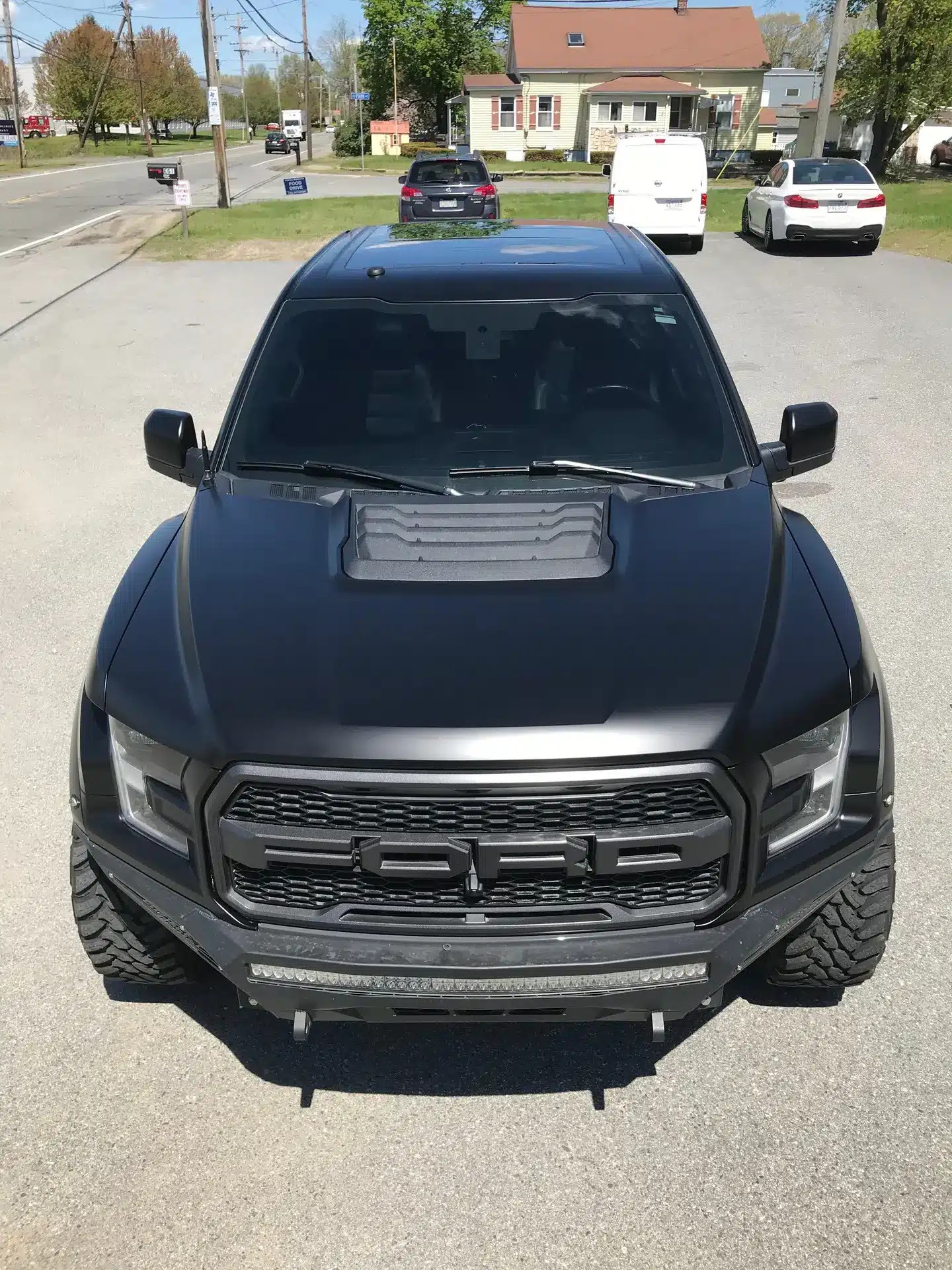 Satin black raptor wrap