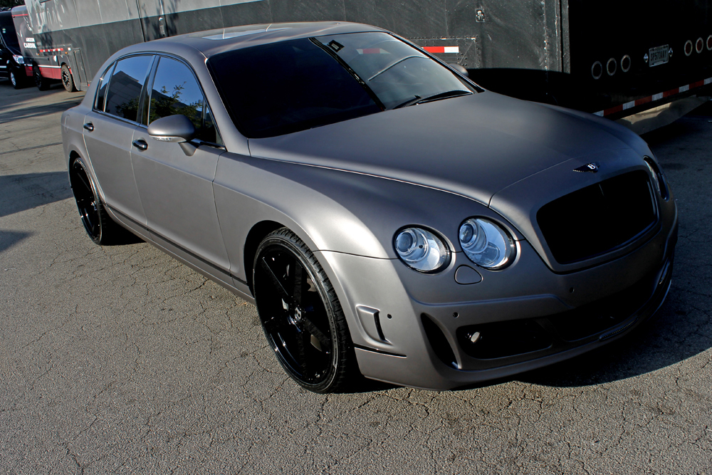 Charcoal Matte Metallic Wrap Bentley Wrapfolio
