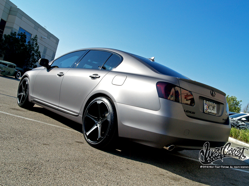 Lexus GS350 Charcoal Matte Metallic Wrap Wrapfolio