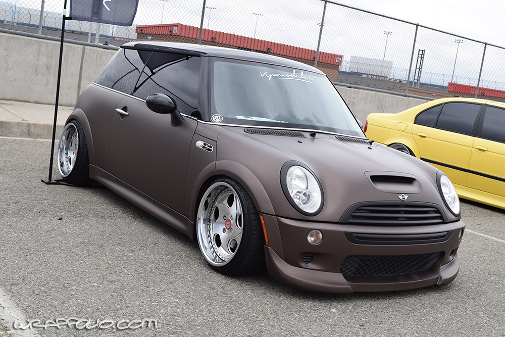 Matte Brown Metallic Mini Cooper Wrap