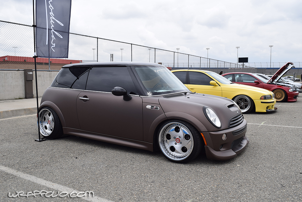 Matte Brown Metallic Mini Cooper Wrap | Wrapfolio