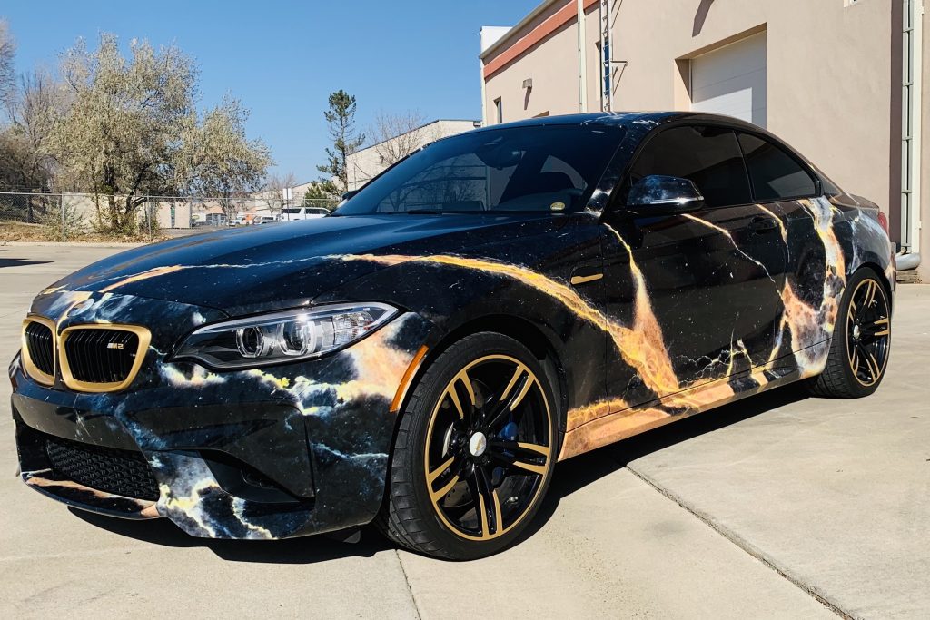 wrap design wrapper mapper on pink marble car wrap