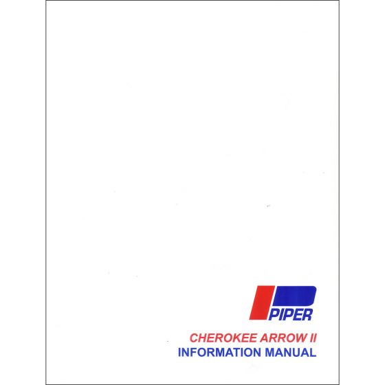 Manual de información del avión Piper Cherokee Arrow II