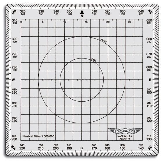 Plotter de aviacón cuadrado