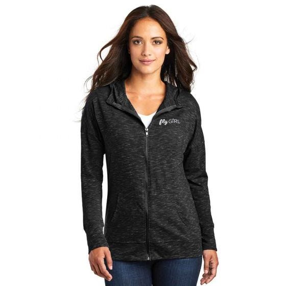 flyGIRL Sudadera con capucha y cremallera completa