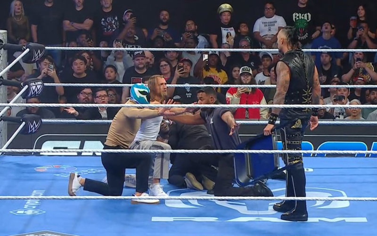 R-Truth and Damian Priest in WWE SmackDown