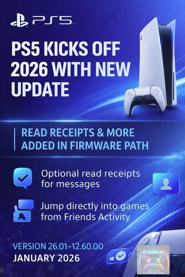 PS5 Kicks Off 2026 With New System Update Features WrestleSite 56415641561 