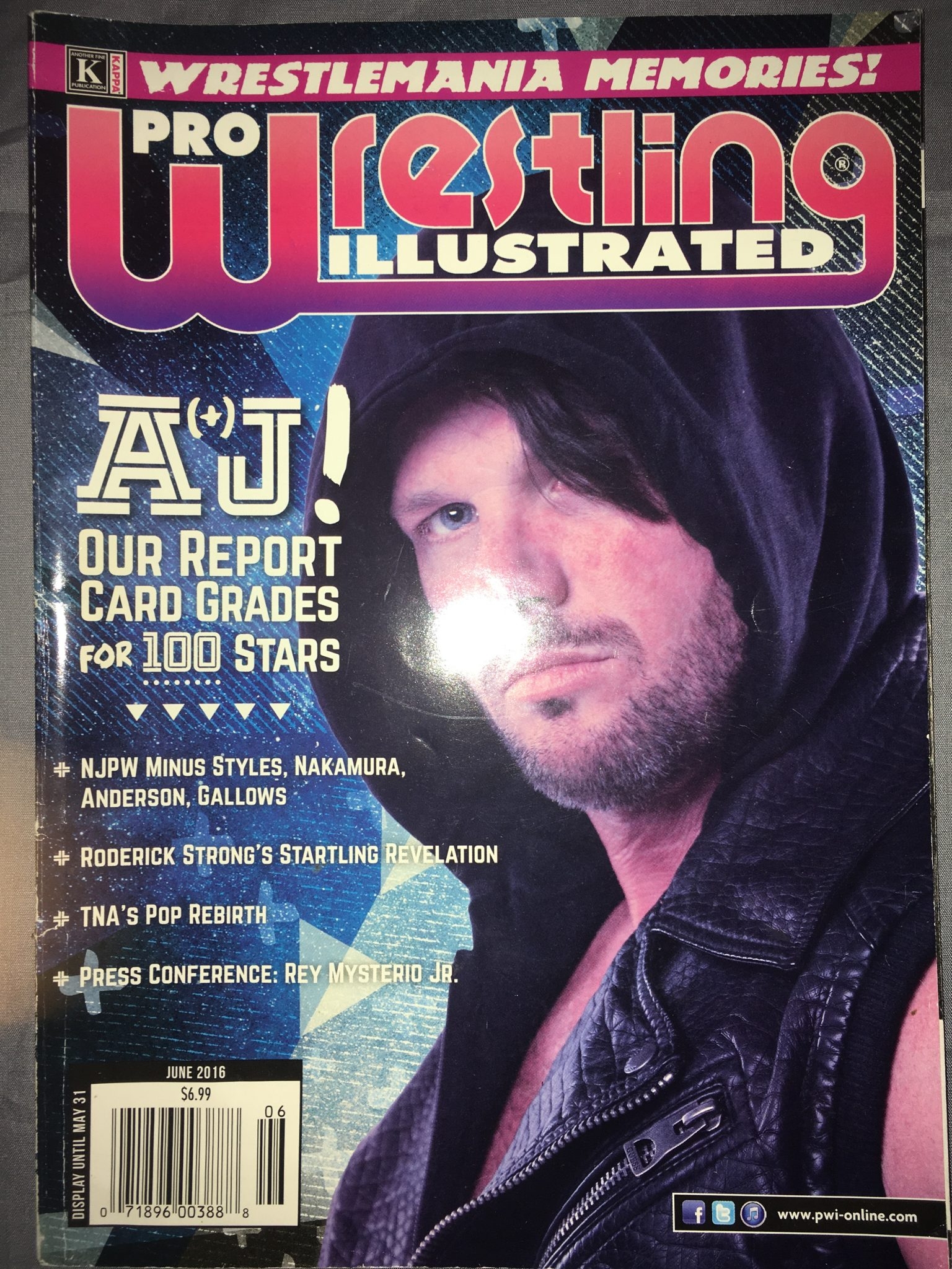 Pro Wrestling Illustrated June 2016 AJ Styles
