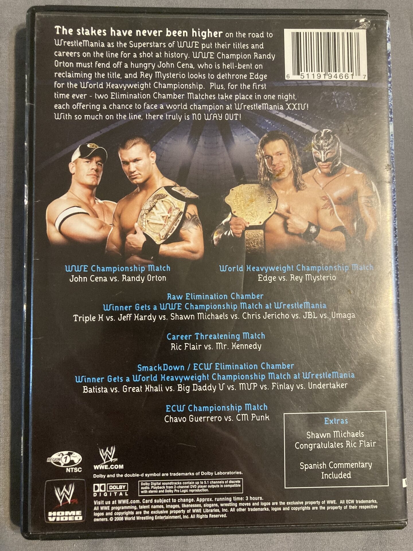 WWE No Way Out 2008 DVD – WrestleStuff.com