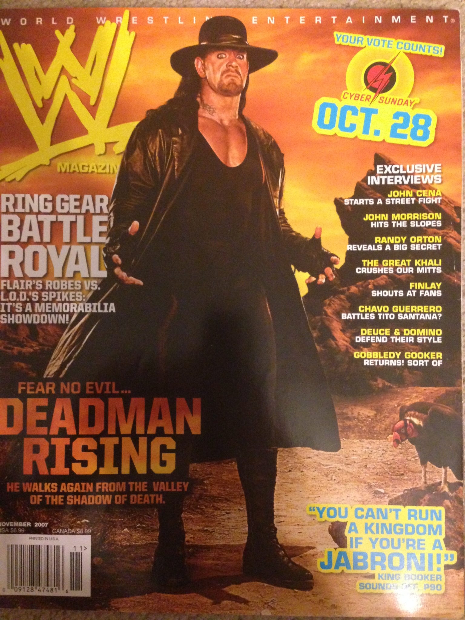WWE Magazine November 2007 Deadman Rising
