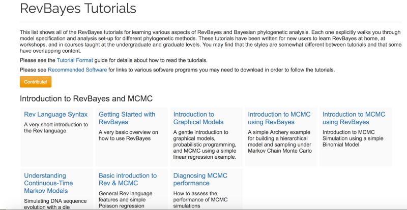 Revbayes Tutorials - Premium Gradient Image Gallery - Desktop
