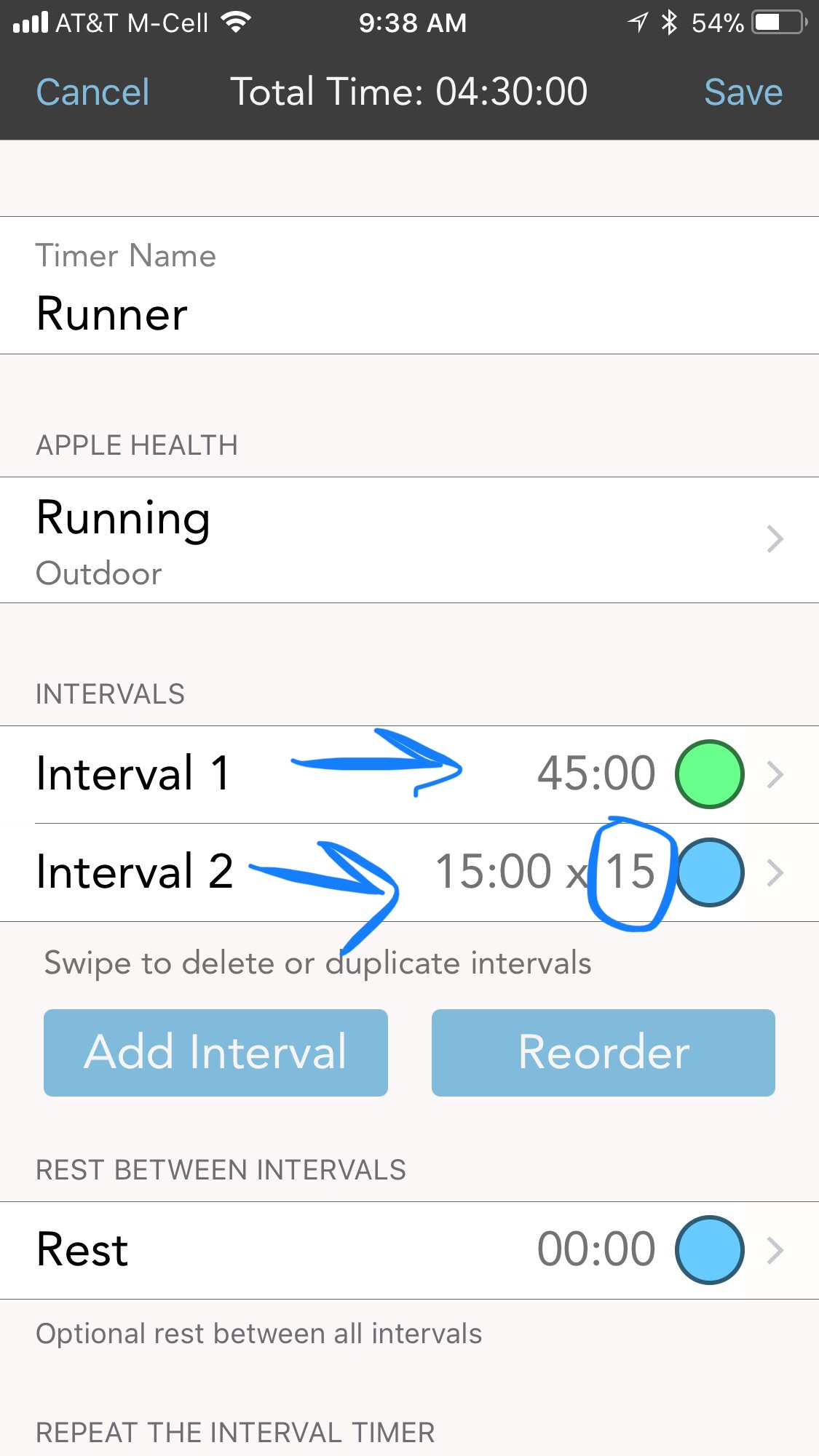 running interval app for apple watch