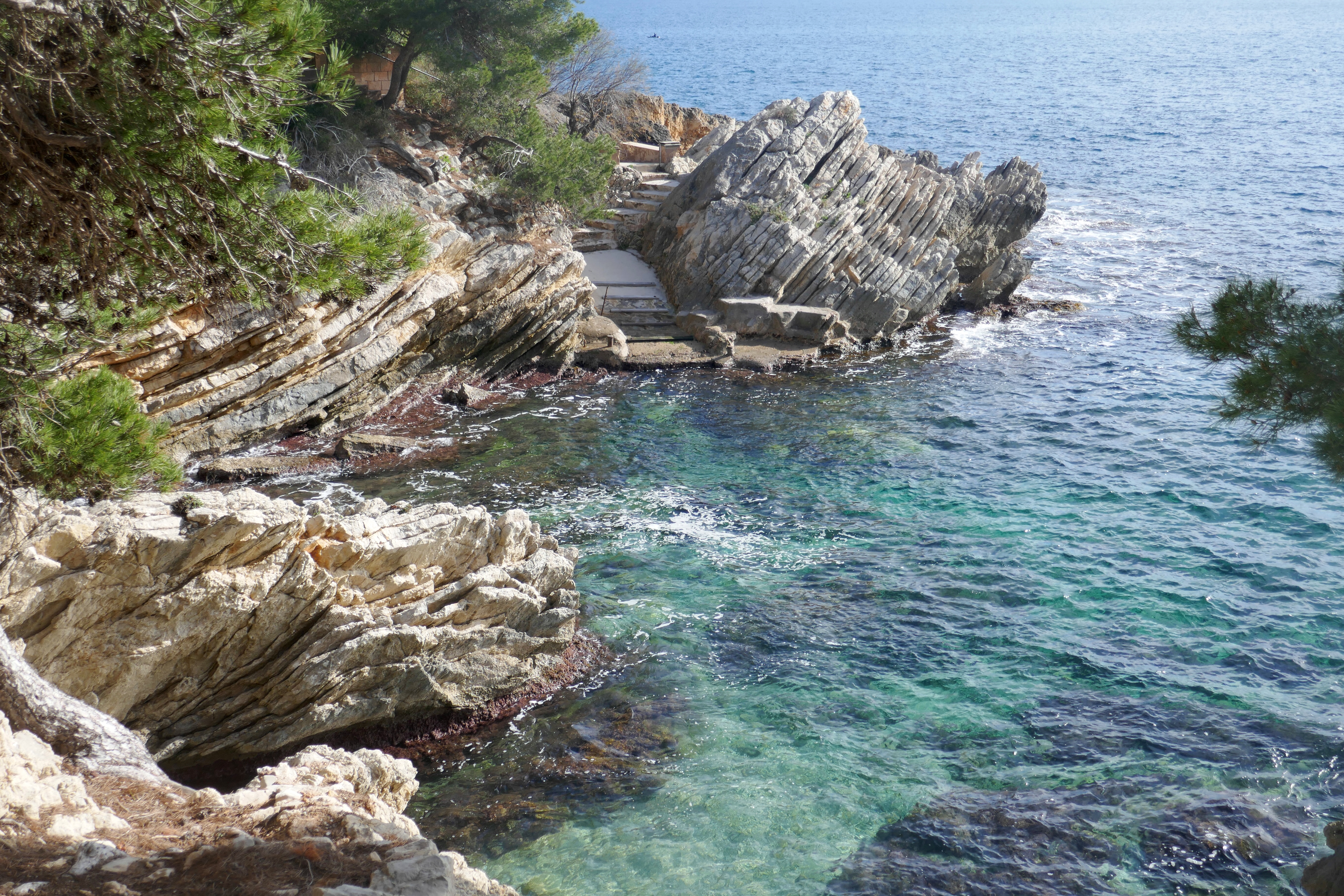 Patch work of colors Check out the slated rock!