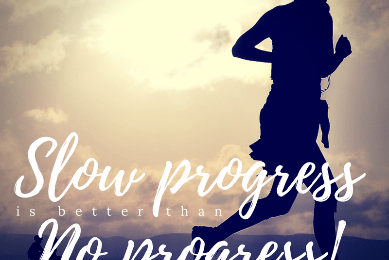 One step at a time - marathon runner