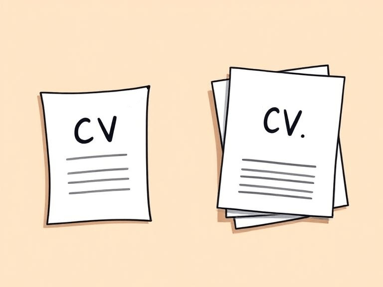 should my CV have one or two pages
