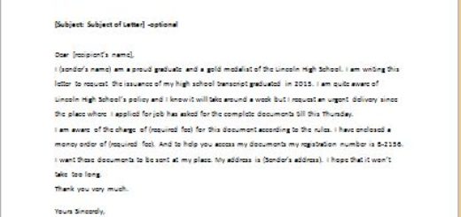 Sample Letter For Requesting Form 137 In High School My Induced Info