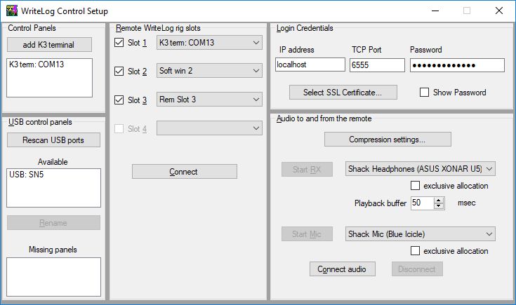 Remote Control Setup Step 5 Audio Writelog Contesting Software - Creative Light Art - HD
