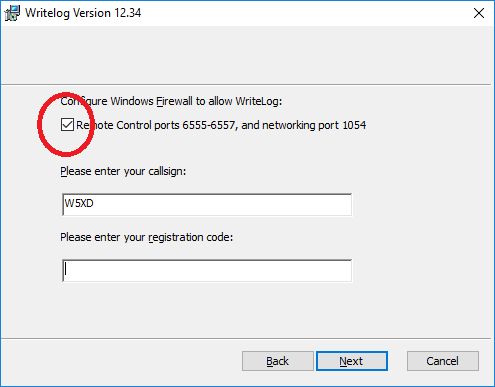 Remote Control Setup Step 1 Writelog Contesting Software - Mobile Sunset Illustrations for Desktop