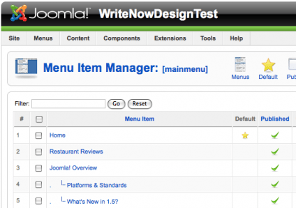 Joomla Menu: To Restrict Access to a Menu Item by User Level 