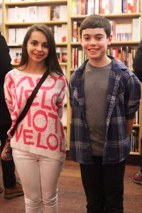 TWC Gold Key and Gold Medal students participating in a reading in NYC in 2015.