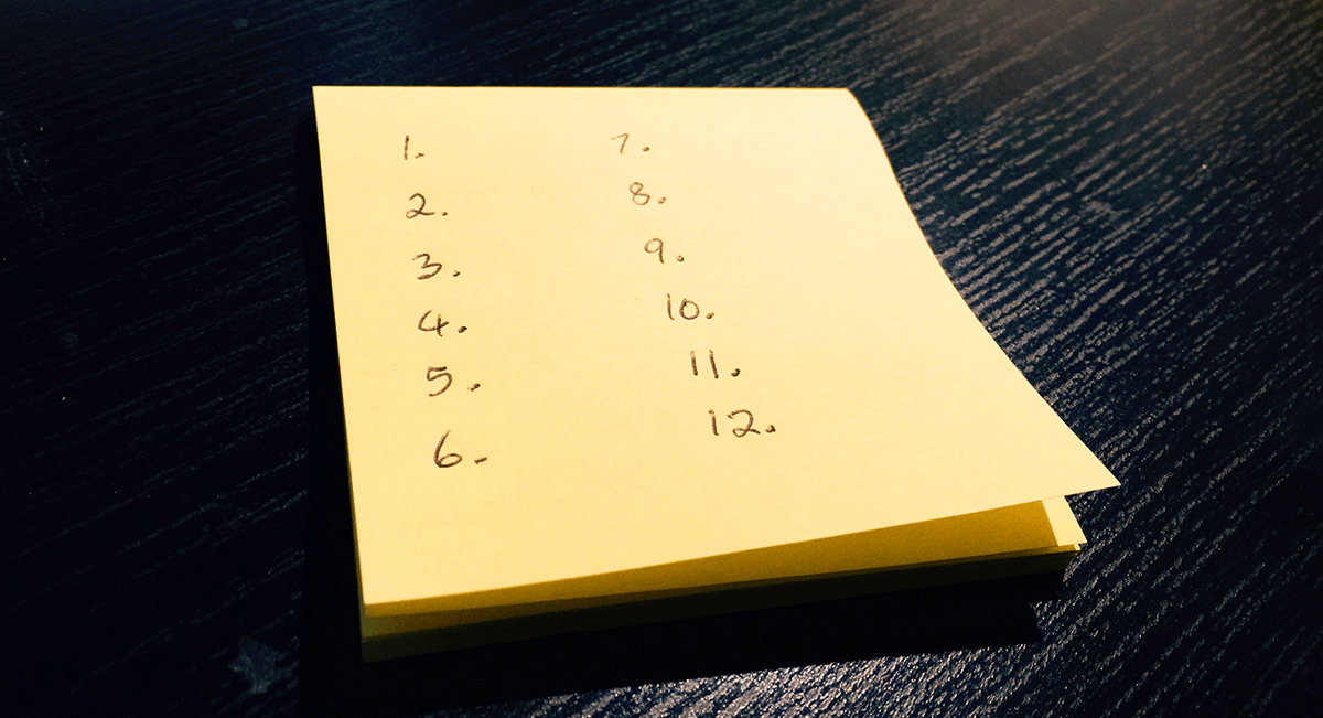 Something about the lists we carry around