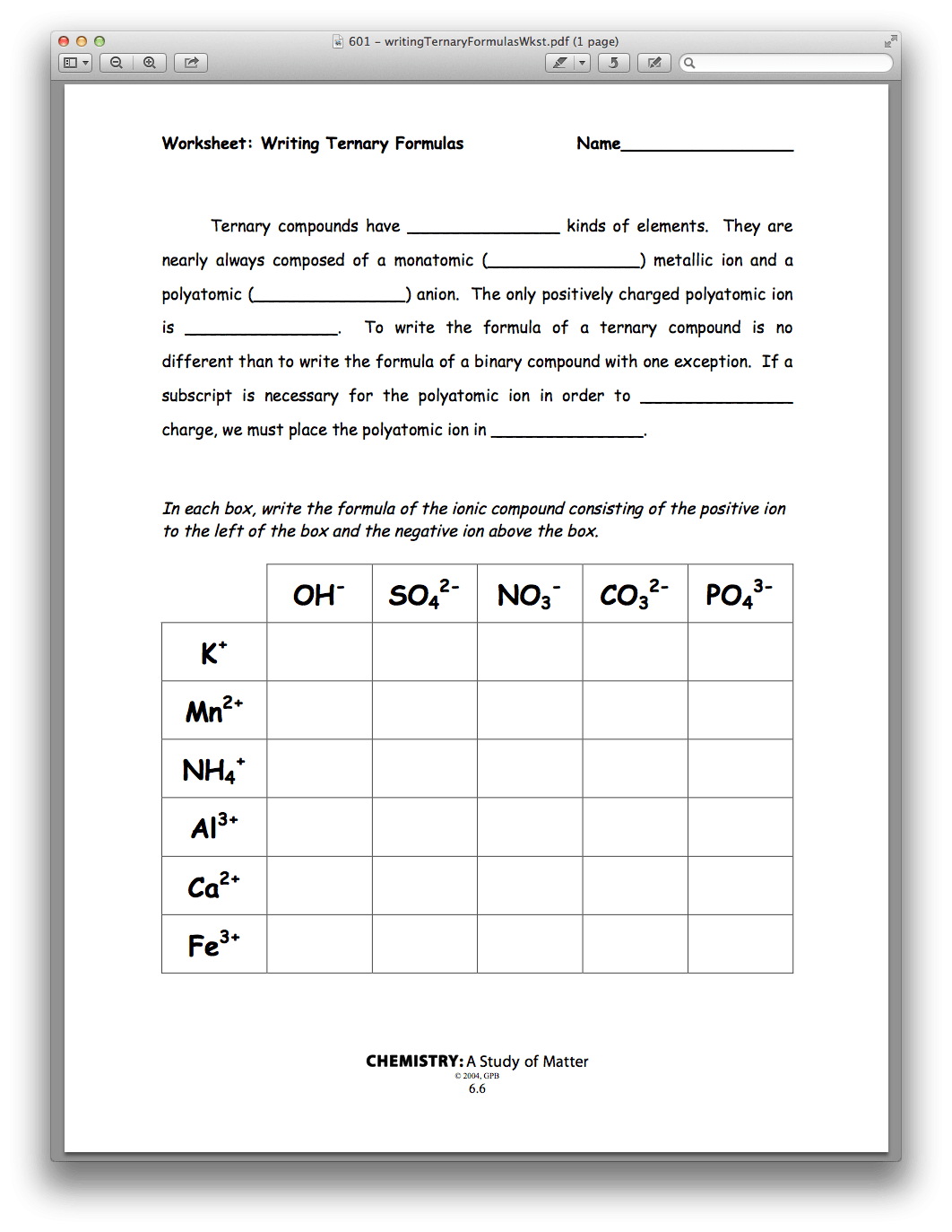 Writing binary formulas worksheet