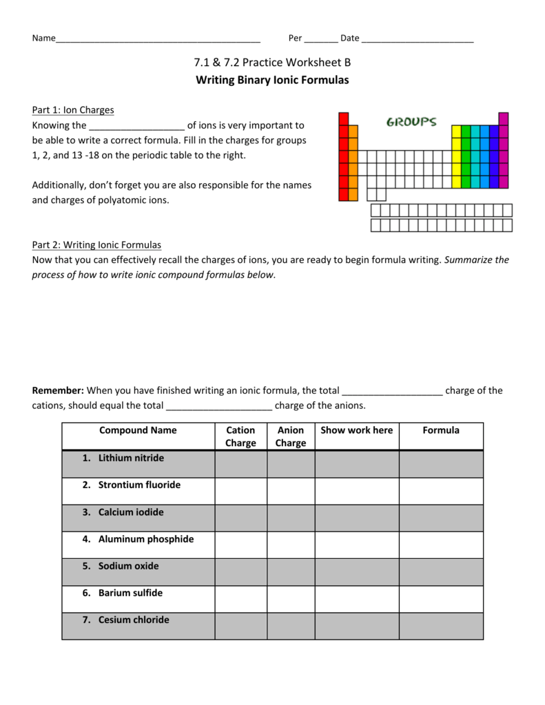 Writing binary formulas worksheet