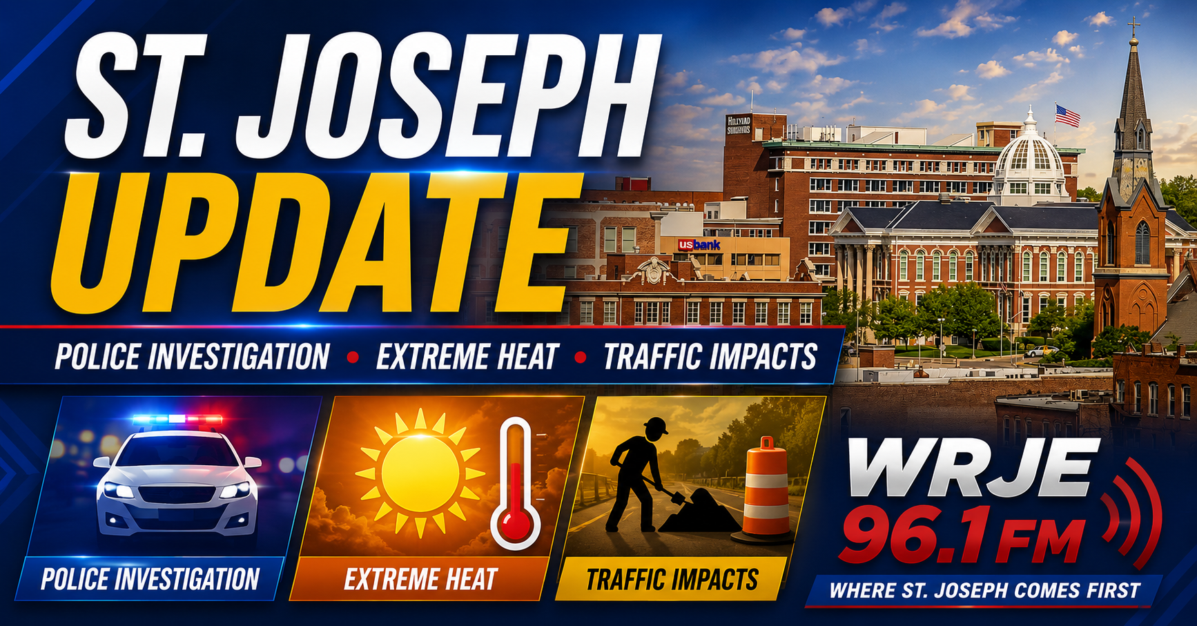 Shots Fired Investigation, Extreme Heat Warning, and Multiple Road Projects Keep St. Joseph Officials Busy post thumbnail image