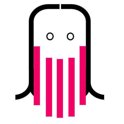 An avatar of a man with a pink striped beard