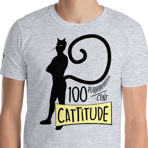 100 Purrcent Cattitude Unisex T-Shirt