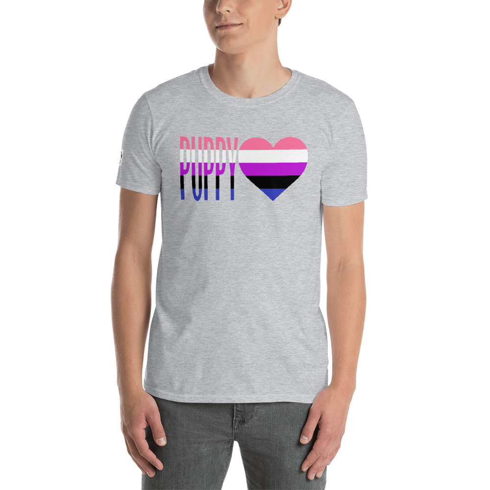 Genderfluid Pride Puppy Love Unisex T 