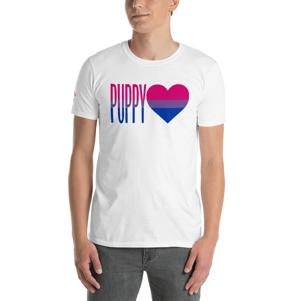 Bisexual Flag Puppy Love Unisex T-Shirt