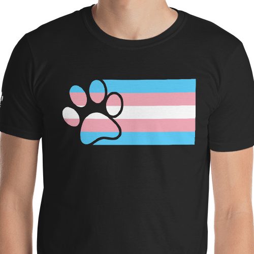 Paw Flag Trangender Pride Unisex T-Shirt