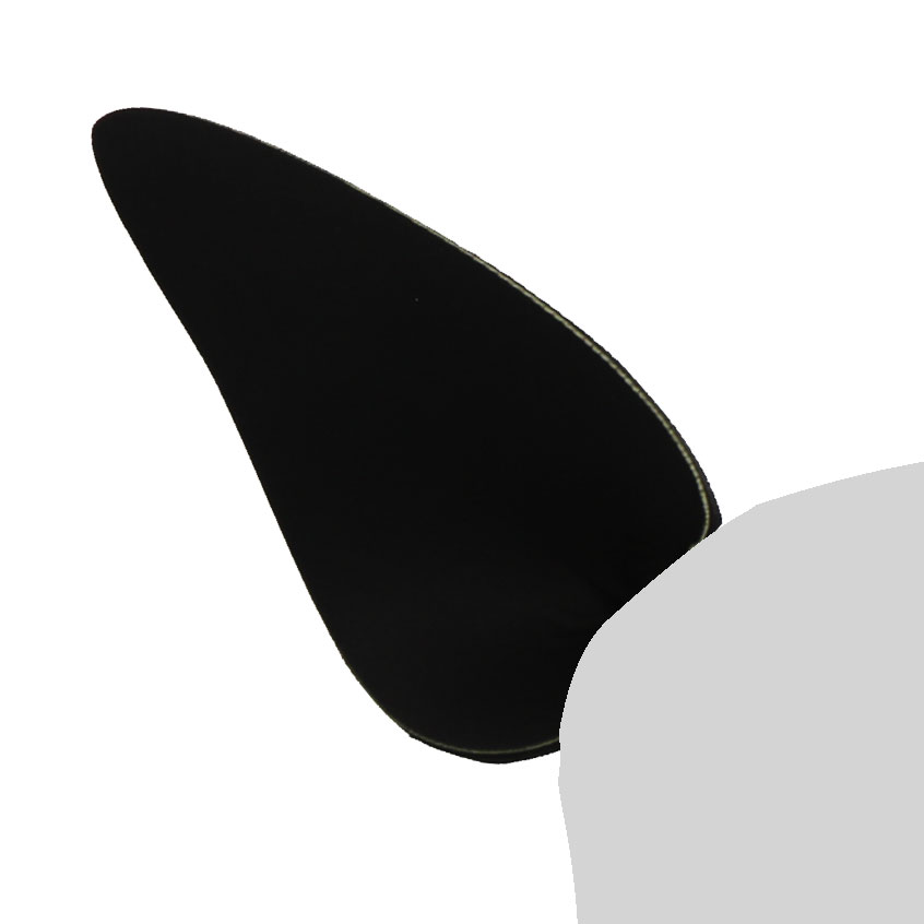 Black Leatherprene Pup Ears