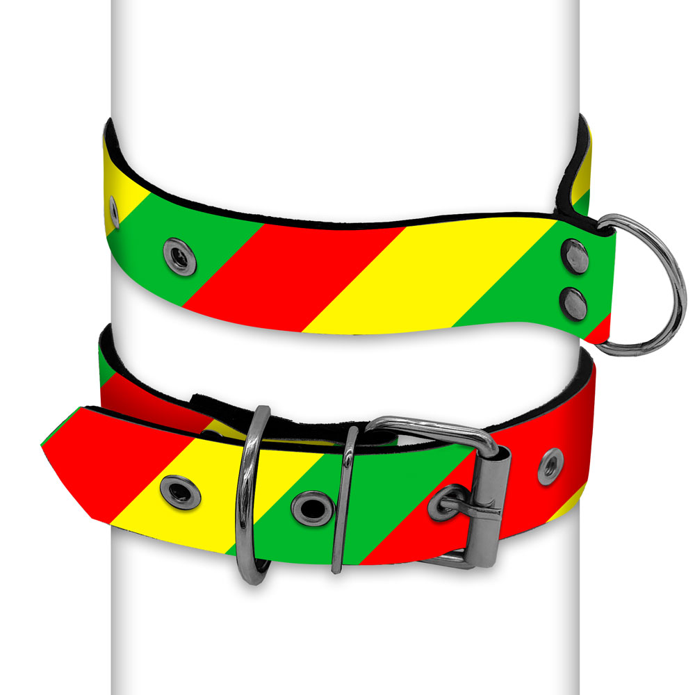 Tricolor Diagonal Collar