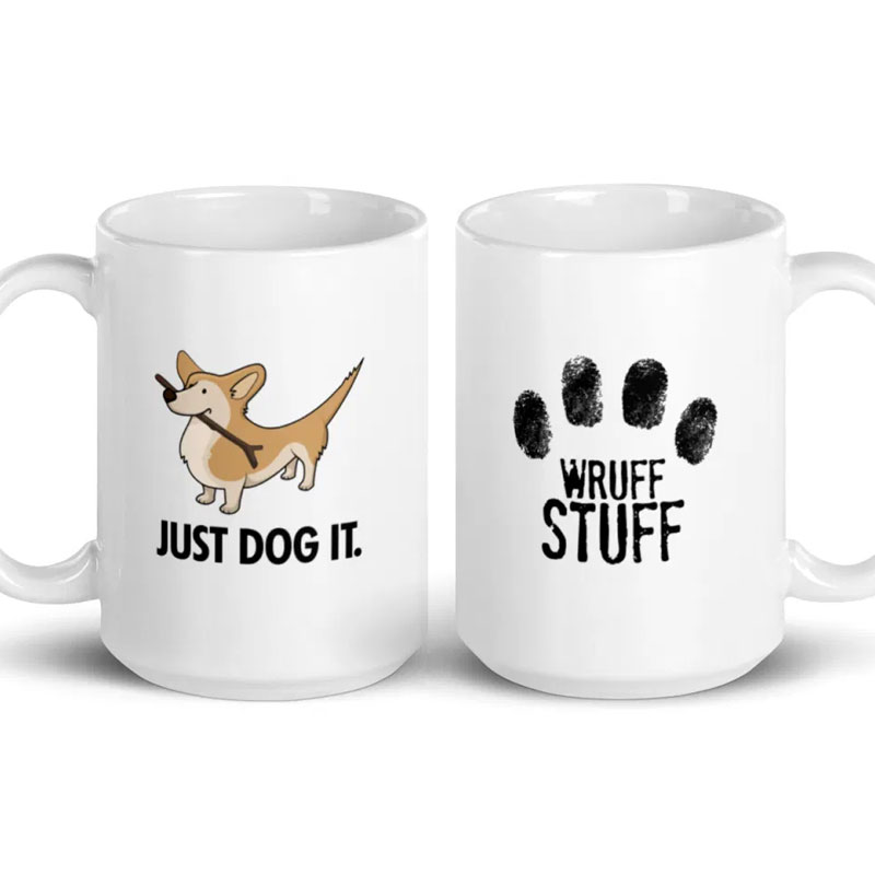 Wruff Stuff / Just Dog It glossy mug