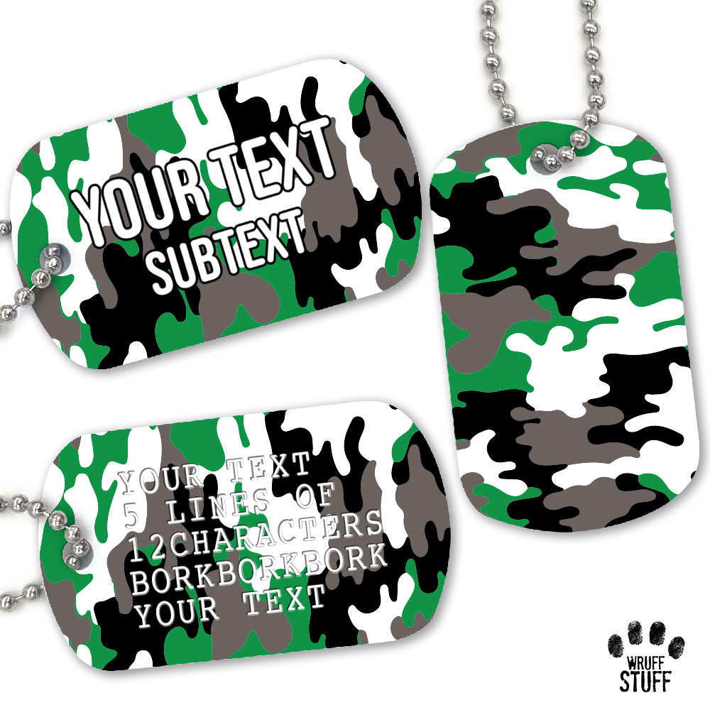 Camo Dog Tag