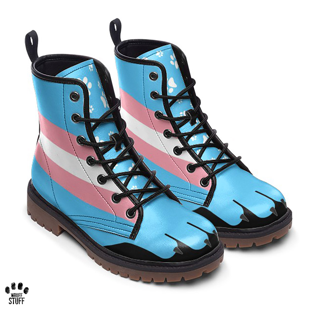 Transgender Pride Longtoe Martin Boots