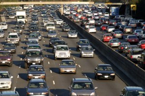 crowded freeway