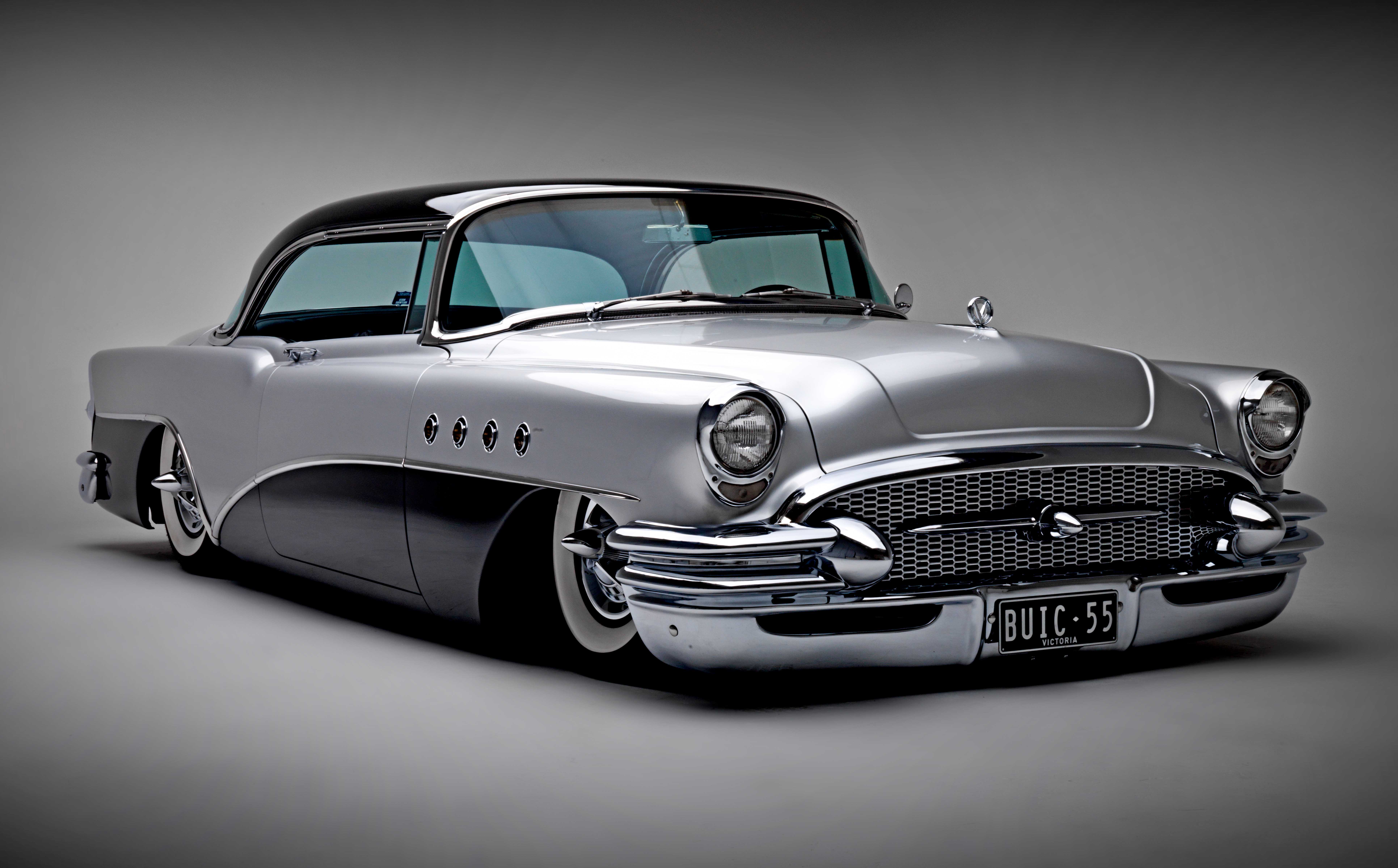 Classic cars, beauty and muscle 55 buick 4k wallpaper