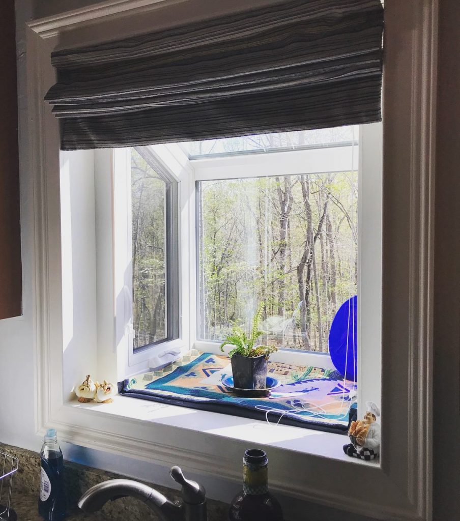 Garden window installation