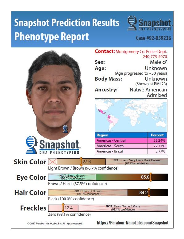 Dna gives a possible snapshot of 1992 murder suspect