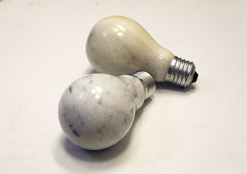 gluehbirne bulb marmor