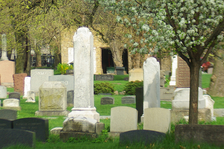 Headstones in Wunder's Cemetery