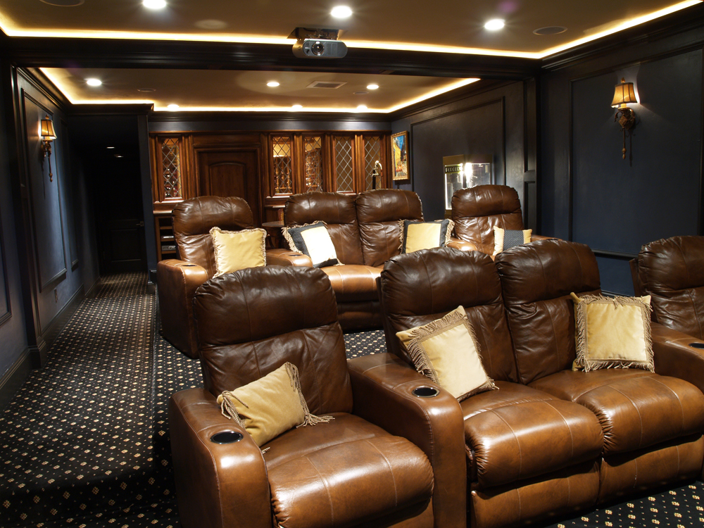 View of Wine Cellar & Theater | WunderWoods