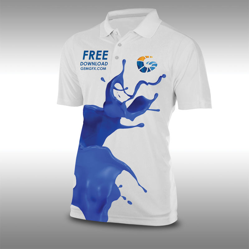 Mockup polo shirt psd detail: GemGfx Semi Truck and Uniform Mockup â GemGfx