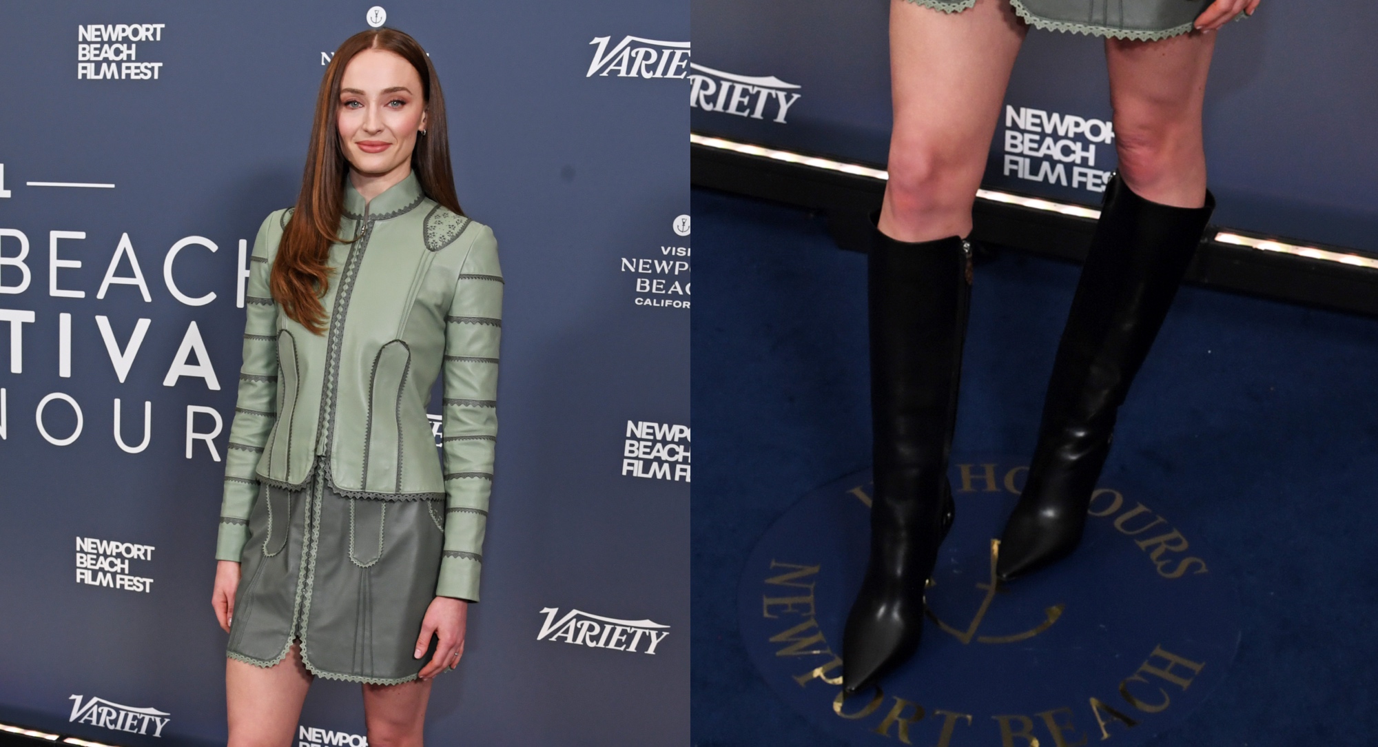 Sophie Turner Brings Louis Vuitton’s Legacy Boots to the 2026 Newport Beach Film Festival in London