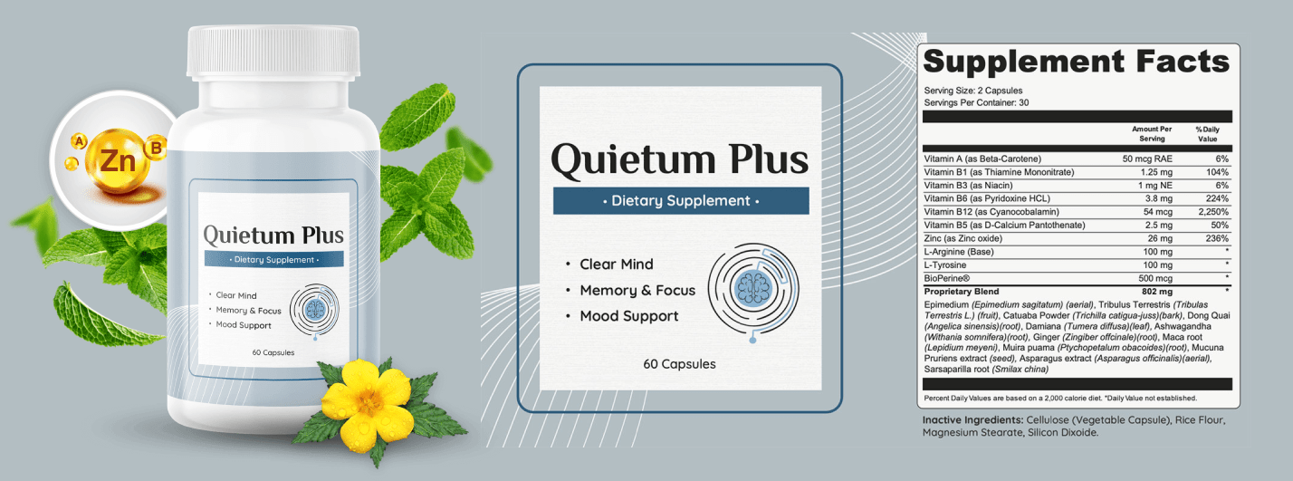 Quietum Plus Supplement Fact